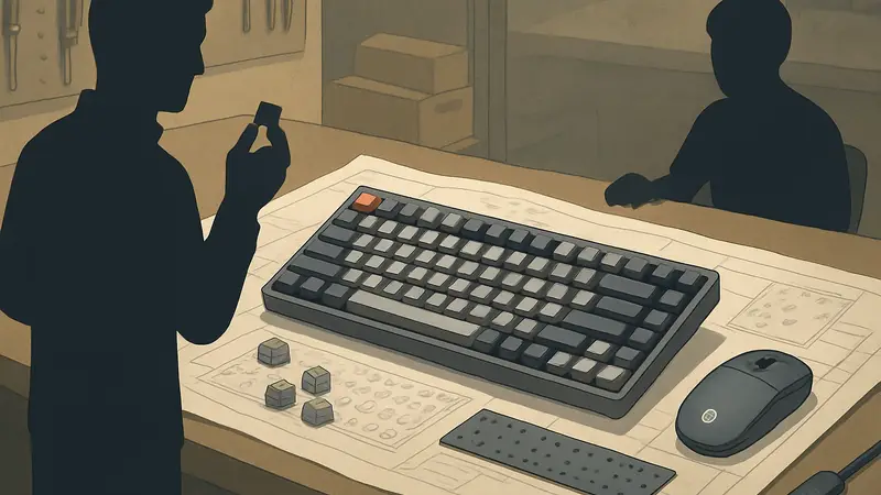 Изображение клавиатуры Keychron с открытыми исходниками для кастомизации и сборки своими руками