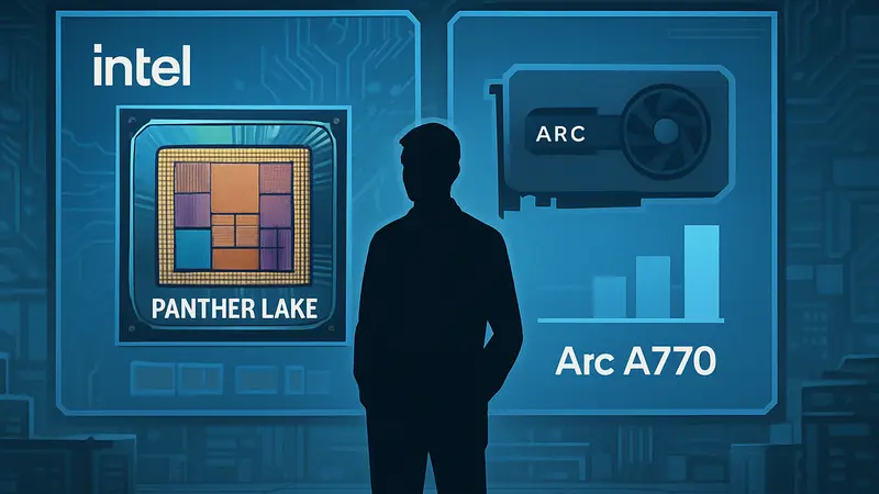Концепт архитектуры Intel Xe3 с чипом Panther Lake и сравнение производительности с Arc A770