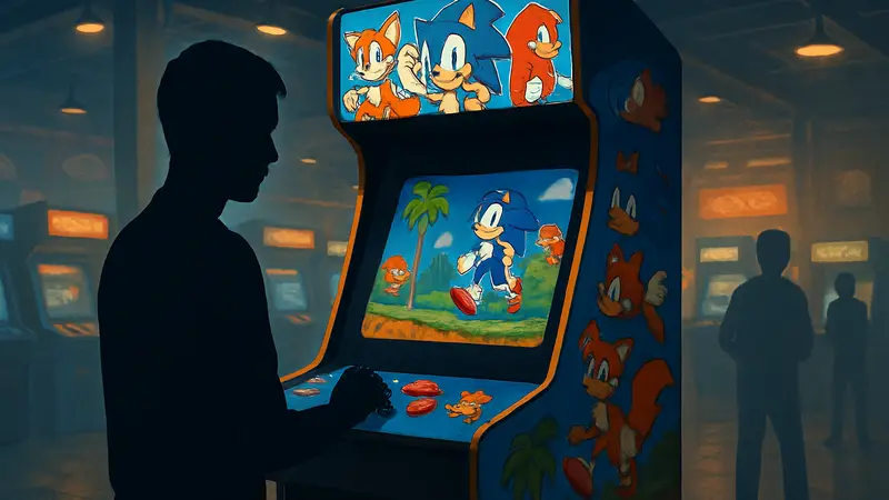 Аркадный автомат Arcade1Up с играми Sonic the Hedgehog и другими про Соника
