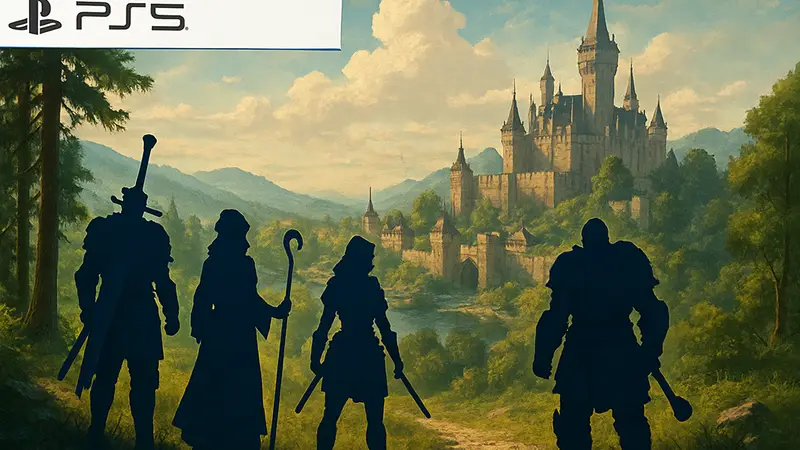 Обложка игры NTE с персонажами фэнтези RPG для PS5, анонс обновления.