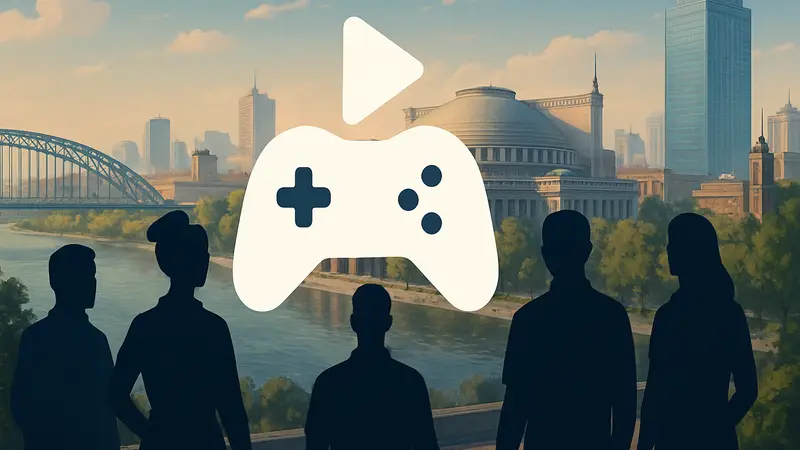Логотип GameDev CityFest или изображение Новосибирска