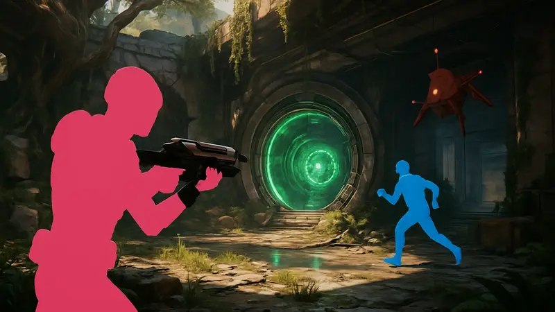 Игровой скриншот Marathon от Bungie, показывающий геймплей шутера при запуске игры на ПК.