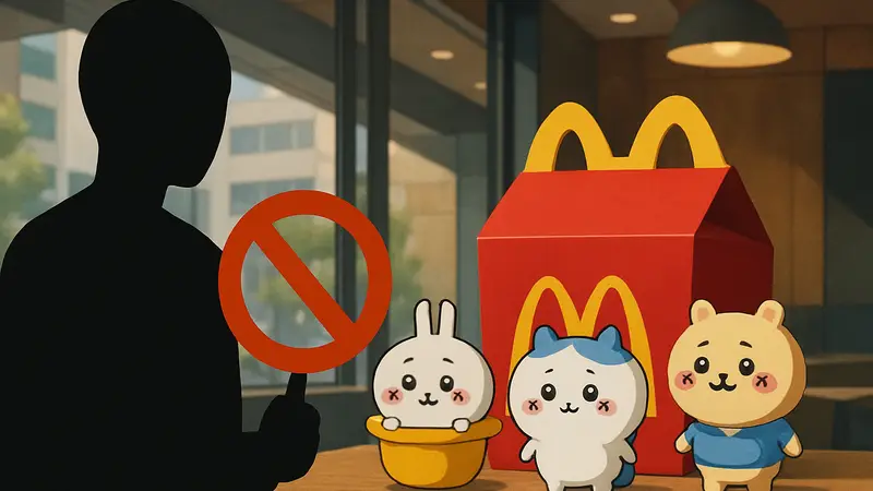 Игрушки Chiikawa из Happy Meal McDonald’s Japan, запрет на перепродажу