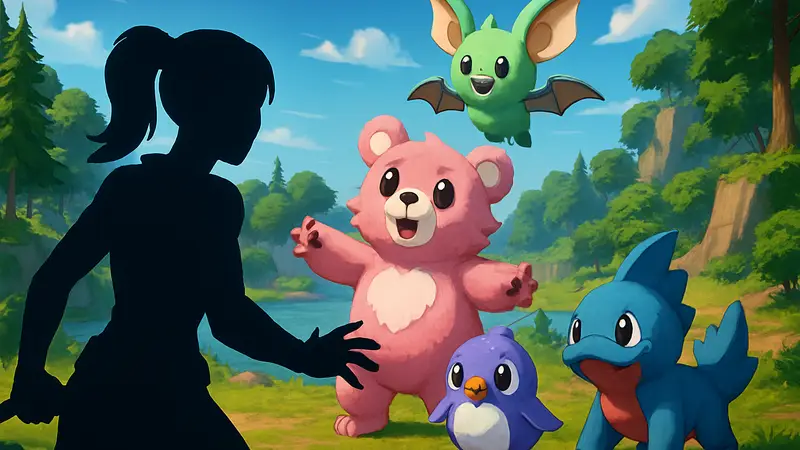 Скриншот из Fortnite с новыми монстрами, похожими на Pokémon, обновление Cuddles and Chaos Collection