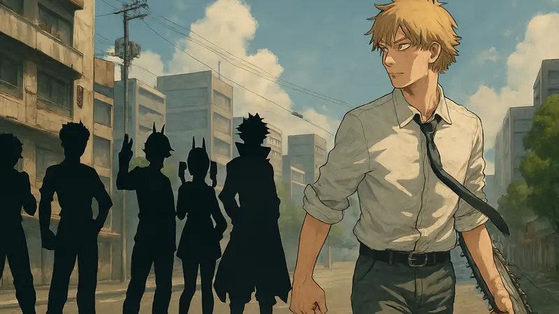 Денджи из Chainsaw Man и герои классических шонен-аниме, сравнение жанров.