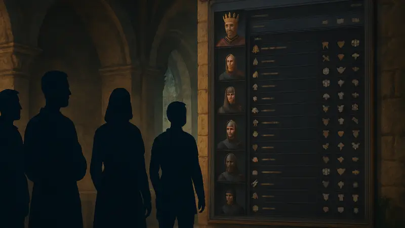 Скриншот из Crusader Kings 3, демонстрирующий интерфейс нового реестра