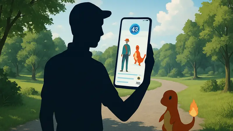 Игрок Pokemon GO с одним стартовым покемоном на 43 уровне, демонстрирующий свой профиль