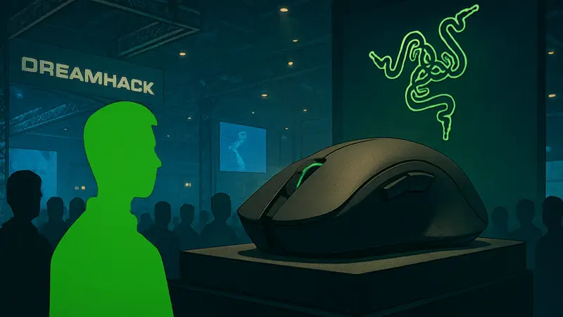 Игровая мышь Razer Boomslang 20th Anniversary Edition на Dreamhack UK