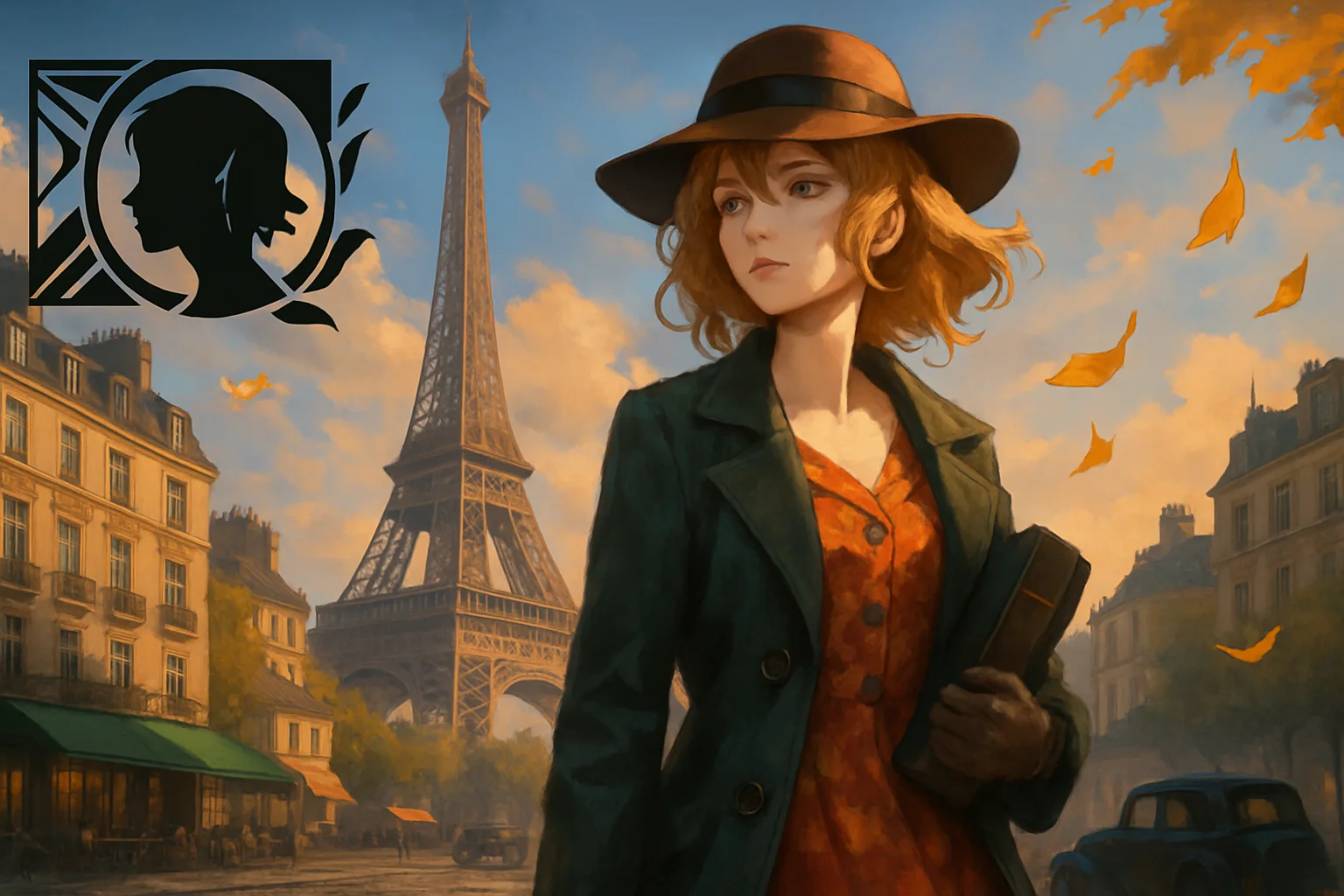 Обложка обновления A Flowing Feast для мобильной RPG Reverse: 1999 с элементами Парижа 1936 года.