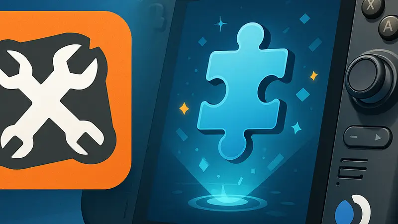 Логотип Nexus Mods рядом с изображением Steam Deck, символизирующим поддержку модов.