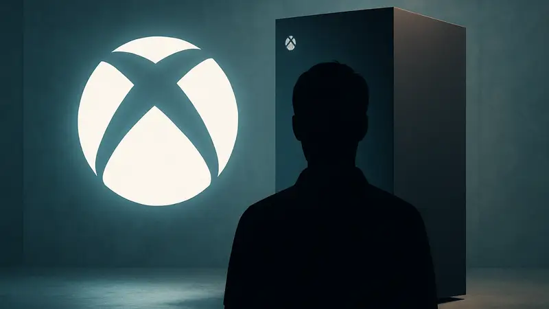 Изображение логотипа Xbox на фоне новой консоли Xbox Helix, символизирующее возвращение эксклюзивов.