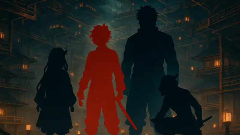 Постер фильма Demon Slayer: Kimetsu no Yaiba The Movie: Infinity Castle с главными героями