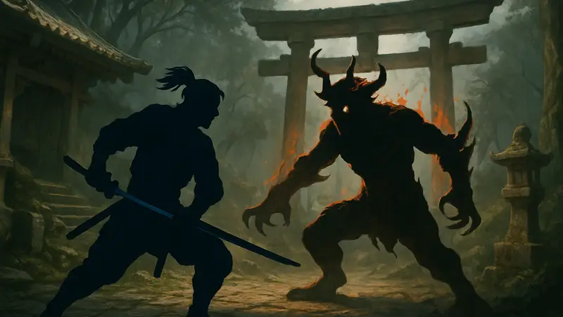 Герой игры Nioh 3 сражается с демоном, демонстрируя боевую систему соулслайк-жанра