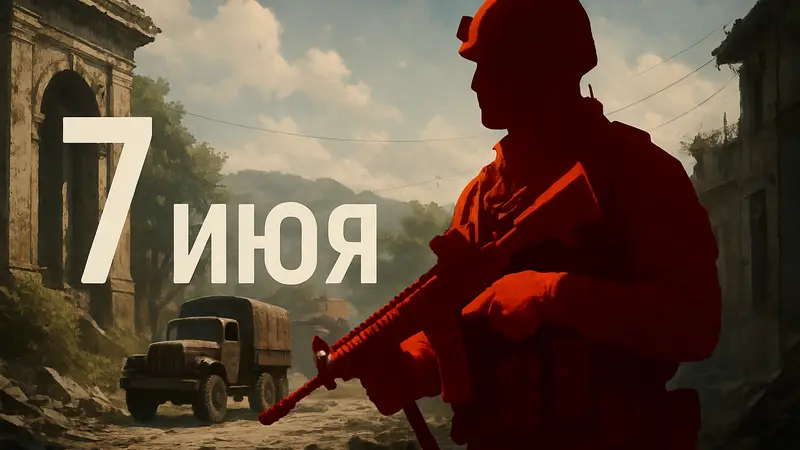 Игровой персонаж из Call of Duty: Black Ops 6 на фоне даты выхода обновления 7 июля.