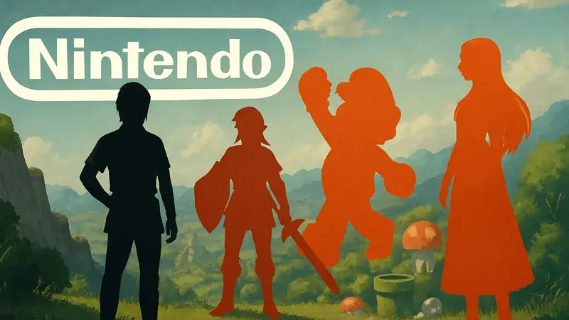 Логотип Nintendo рядом с изображением популярных эксклюзивных игр, символизирующих их высокую ценность