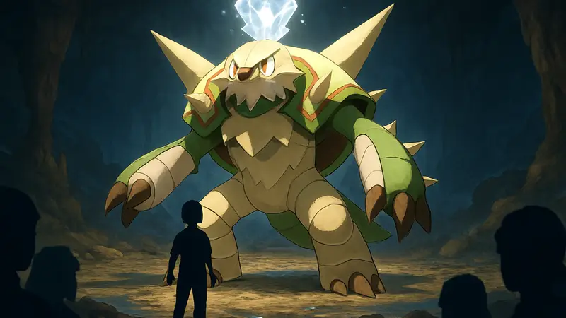 Чеснот (Chesnaught) из Pokemon Scarlet и Violet в игре, Tera Raid