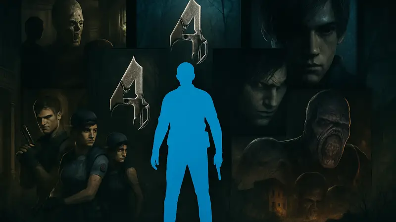 Обложки лучших игр Resident Evil или логотип серии.