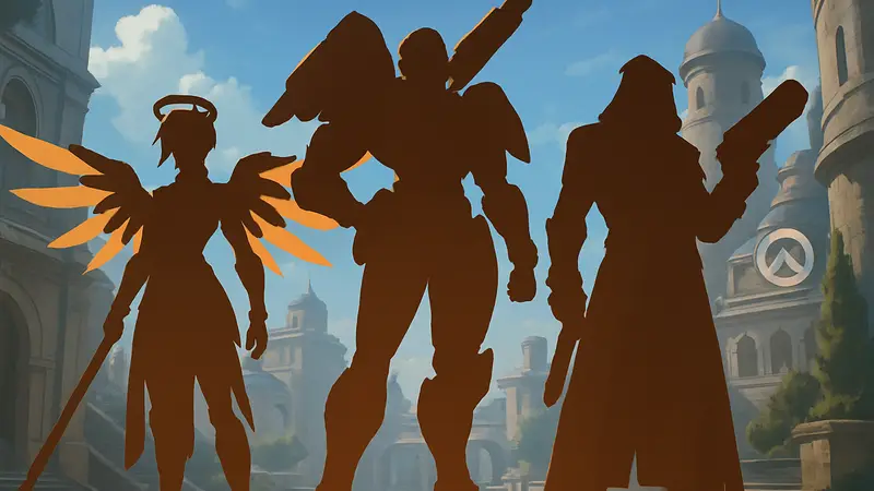 Герои Overwatch 2 Mercy, Pharah и Reaper после обновления.