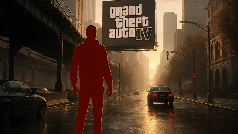 Изображение: скриншот обновленной графики GTA IV RTX-ремастера с улучшенными эффектами освещения.