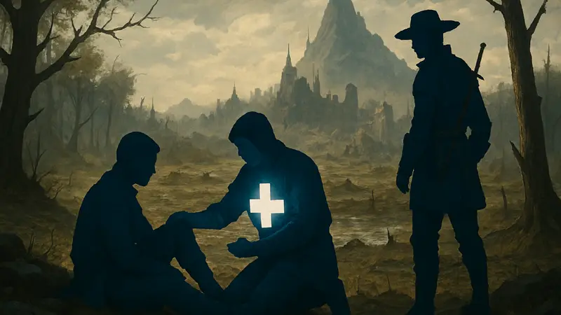 Герои Greedfall 2 восстанавливают здоровье в мире The Dying World