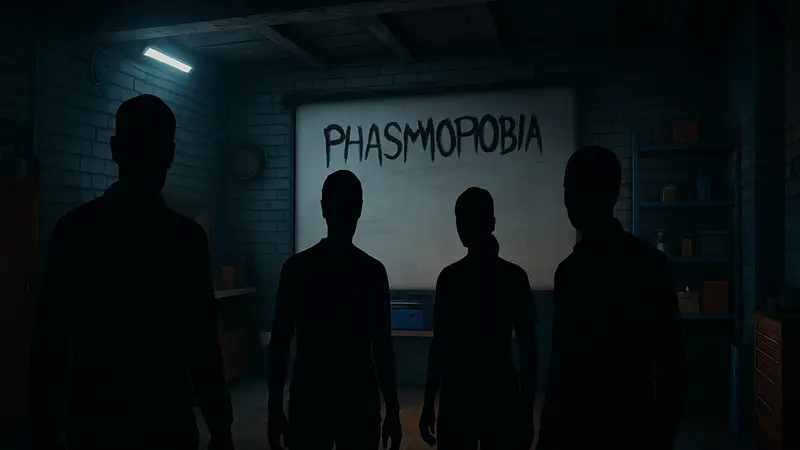 Скриншот из игры Phasmophobia, на котором видны обновлённые модели персонажей.