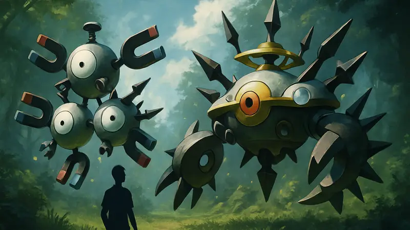 Фанатские концепты Мега-эволюций для покемонов Магнетон и Магнезон, автор Elite_Master_Drake