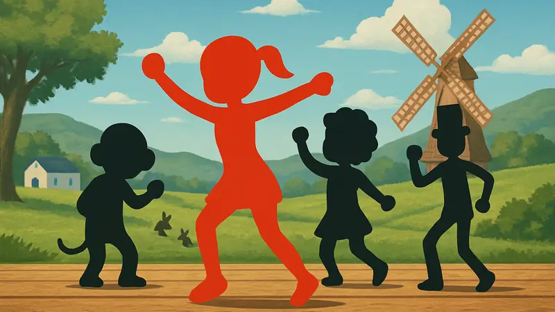 Игровой процесс Rhythm Heaven Groove, где персонажи двигаются в такт музыке