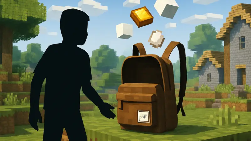 Рюкзак Herschel в Minecraft, из которого пропадают предметы из-за бага