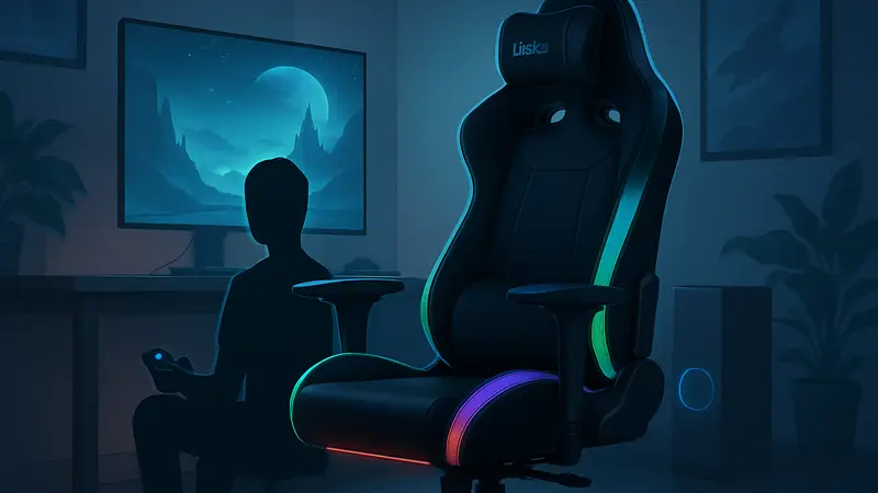 Игровое кресло Hbada X7 Smart Ergonomic с подсветкой и пультом управления