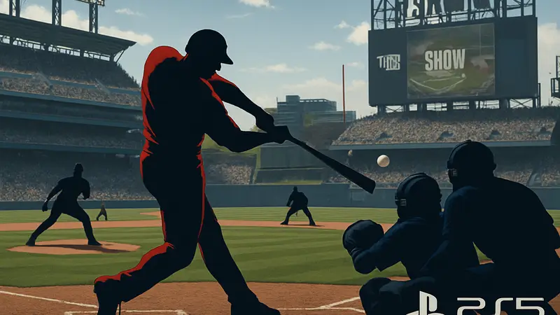 Кадры игрового процесса MLB The Show 26 на PlayStation 5, показывающие бейсбольный матч