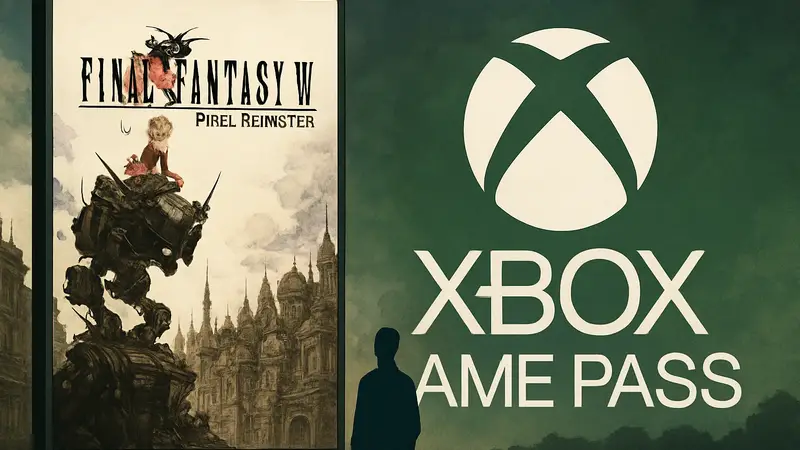 Обложка Final Fantasy 6 Pixel Remaster на фоне логотипа Xbox Game Pass