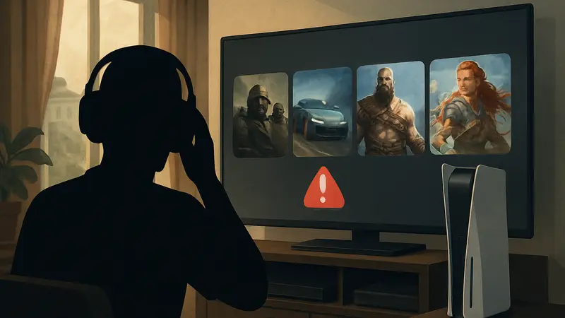 Ошибка PS5 с отображением чужих игр в библиотеке пользователя.