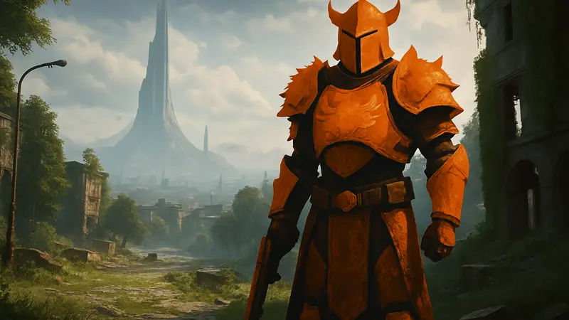 Destiny 2: новый комплект брони Железного Знамени, персонаж в полном снаряжении, скриншот игры