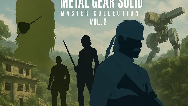 Metal Gear Solid Master Collection Vol 2, обложка игры с персонажами MGS