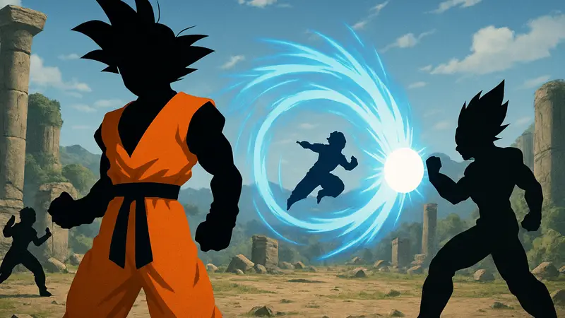 Игровой арт Dragon Ball Xenoverse 3 с Гоку и другими персонажами, показывающий новые механики.