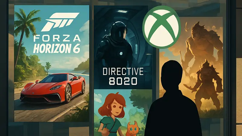 Обложки новых игр, выходящих на Xbox в середине мая 2026 года, включая Forza Horizon 6 и Directive 8020.
