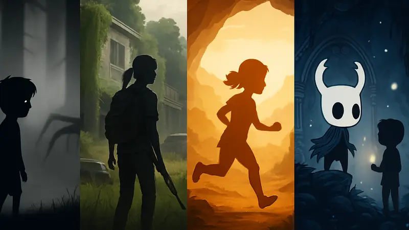 Игры, которые можно пройти за один уикенд: постер с обложками нескольких коротких шедевров.