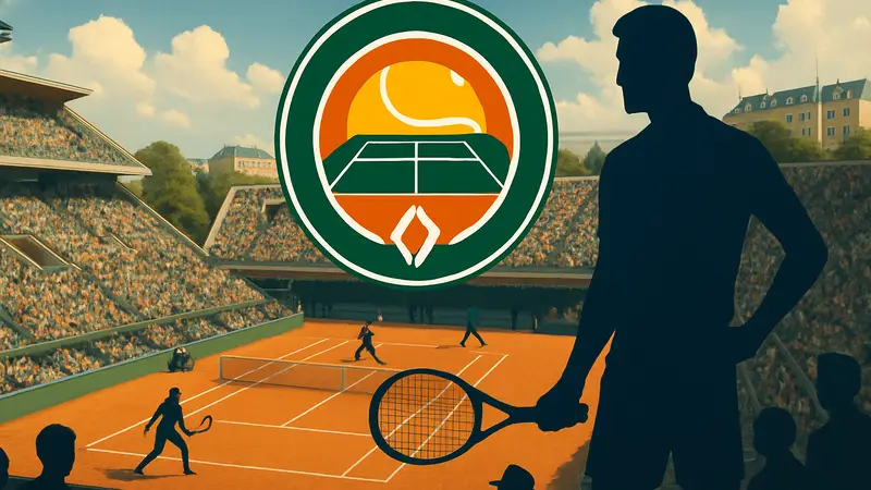 Логотип Roland Garros eSeries by Renault 2026 с изображением теннисного корта.