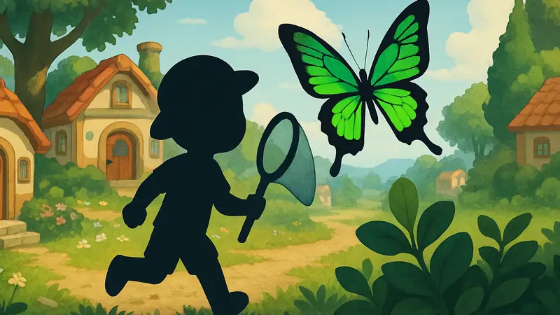 Зелёная птицекрылка в Heartopia: редкая бабочка, гайд по поимке