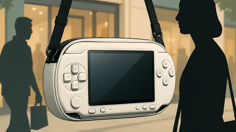 Сумка через плечо Zara в стиле PlayStation Portable (PSP) 1000 с кнопками и экраном.