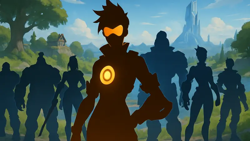 Скины Трейсер и других персонажей Overwatch в игре Fortnite: сливы и утечки
