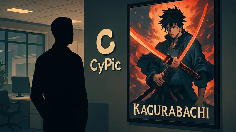 Студия CyPic и постер аниме Kagurabachi