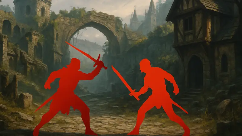Игроки сражаются в PvP-дуэли в экшен-RPG No Rest for the Wicked, новый патч.