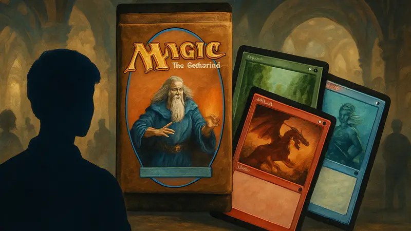 Обложка или набор карт из Magic: The Gathering Седьмой редакции, демонстрирующие её историческую значимость.
