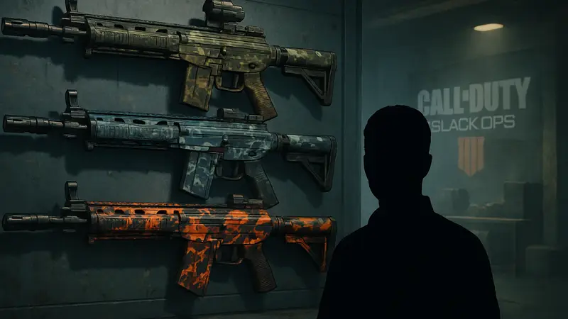 Оружие Voyak KT-3 с различными камуфляжами из Call of Duty: Black Ops 7 или Warzone.