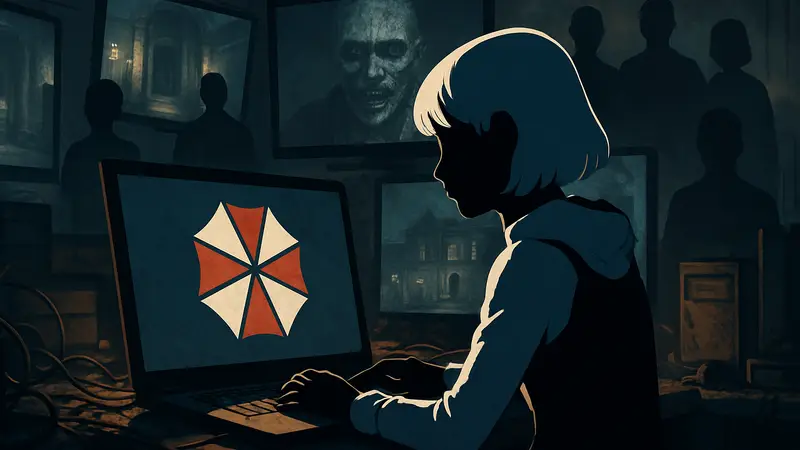 Диана из Pragmata, арт персонажа, взлом соцсетей Resident Evil, продвижение Capcom.