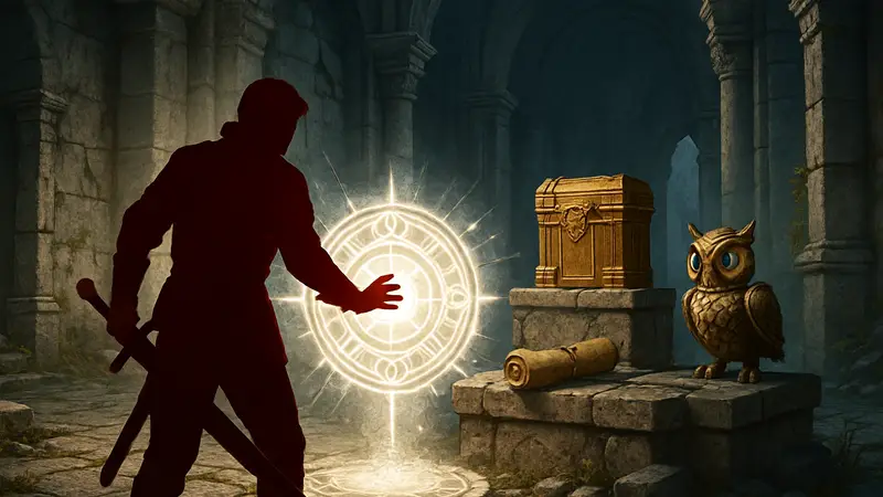 Игрок в Crimson Desert очищает Святилище Искупления, на фоне видны награды Kuku Watcher Pack.