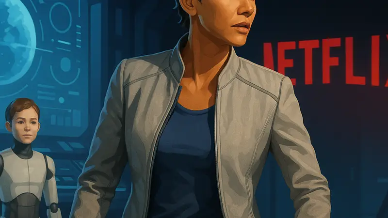 Кадр из научно-фантастического сериала Extant с Холли Берри, покидающего Netflix.