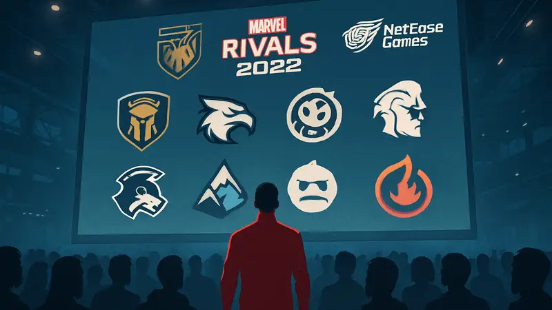 Команды Marvel Rivals Ignite 2026: логотипы киберспортивных организаций, NetEase Games
