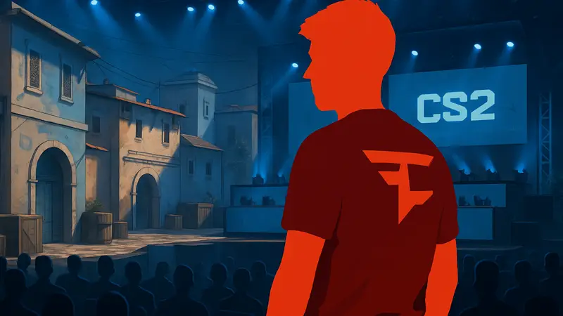Киберспортсмен Neityu в форме FaZe Clan на турнире BLAST Rivals Fort Worth по CS2